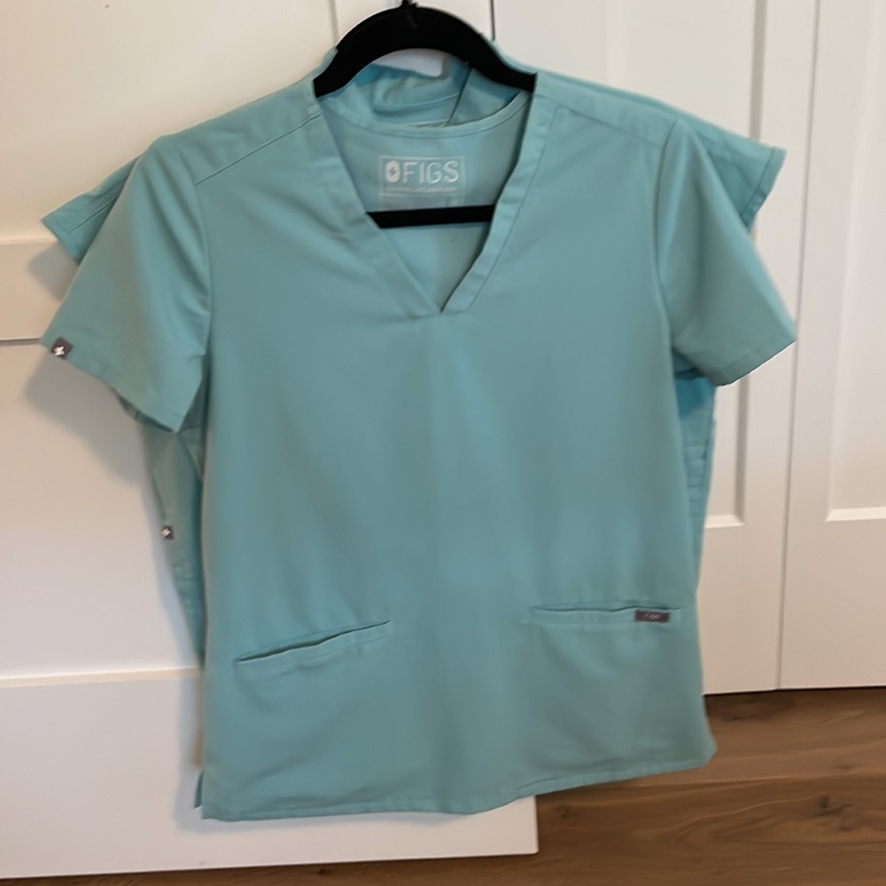 Figs scrubs 3 piece set - Aqua